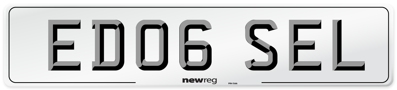 ED06 SEL Number Plate from New Reg